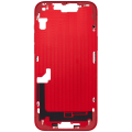 Mid-Frame Housing With Power And Volume Button Compatible For iPhone 14 Plus (International Version) (Aftermarket Plus) (Red)