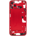 Mid-Frame Housing With Power And Volume Button Compatible For iPhone 14 Plus (International Version) (Aftermarket Plus) (Red)