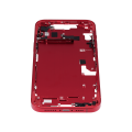 Mid-Frame Housing With Power And Volume Button Compatible For iPhone 14 Plus (International Version) (Aftermarket Plus) (Red)