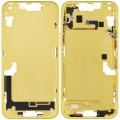 Mid-Frame Housing With Power And Volume Button Compatible For iPhone 14 Plus (International Version) (Aftermarket Plus) (Yellow)