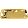 Mid-Frame Housing With Power And Volume Button Compatible For iPhone 14 Plus (International Version) (Aftermarket Plus) (Yellow)
