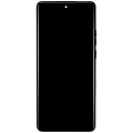 OLED Assembly With Frame Compatible For Motorola Moto Edge 40 (XT2303-3 / 2023) (Refurbished) (Eclipse Black)
