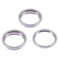 Back Camera Bezel Ring Only Compatible For iPhone 15 Pro (White Titanium) (3 Piece Set)