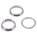 Back Camera Bezel Ring Only Compatible For iPhone 15 Pro (White Titanium) (3 Piece Set)