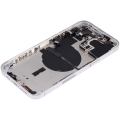Back Housing W/ Small Pre-Installed Compatible For iPhone 14 Pro Max (U.S Version) (No Logo) (Aftermarket Plus) (Silver)