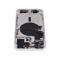Back Housing W/ Small Pre-Installed Compatible For iPhone 14 Pro Max (U.S Version) (No Logo) (Aftermarket Plus) (Silver)