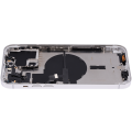 Back Housing W/ Small Pre-Installed Compatible For iPhone 14 Pro Max (U.S Version) (No Logo) (Aftermarket Plus) (Silver)