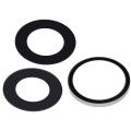 Back Camera Lens (Glass Only) With Adhesive Compatible For iPhone 15 Pro Max (3 Piece Set) (Aftermarket Plus)