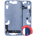 Mid-Frame Housing With Power And Volume Button Compatible For iPhone 14 (International Version) (Aftermarket Plus) (Blue)