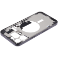 Mid-Frame Housing With Power And Volume Button Compatible For iPhone 15 Pro Max (US Version) (Used OEM Pull: Grade A) (Black Titanium)