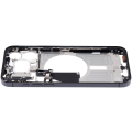 Mid-Frame Housing With Power And Volume Button Compatible For iPhone 15 Pro Max (US Version) (Used OEM Pull: Grade A) (Black Titanium)