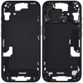 Mid-Frame Housing With Power And Volume Button Compatible For iPhone 15 (US Version) (Used OEM Pull: Grade A) (Black)