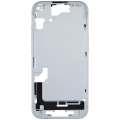 Mid-Frame Housing With Power And Volume Button Compatible For iPhone 15 (US Version) (Used OEM Pull: Grade A) (Blue)