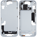 Mid-Frame Housing With Power And Volume Button Compatible For iPhone 15 (US Version) (Used OEM Pull: Grade A) (Blue)