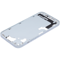 Mid-Frame Housing With Power And Volume Button Compatible For iPhone 15 (US Version) (Used OEM Pull: Grade A) (Blue)