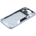Mid-Frame Housing With Power And Volume Button Compatible For iPhone 15 (US Version) (Used OEM Pull: Grade A) (Blue)
