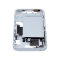 Mid-Frame Housing With Power And Volume Button Compatible For iPhone 15 (US Version) (Used OEM Pull: Grade A) (Blue)