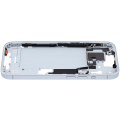 Mid-Frame Housing With Power And Volume Button Compatible For iPhone 15 (US Version) (Used OEM Pull: Grade A) (Blue)
