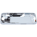 Mid-Frame Housing With Power And Volume Button Compatible For iPhone 15 (US Version) (Used OEM Pull: Grade A) (Blue)