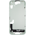 Mid-Frame Housing With Power And Volume Button Compatible For iPhone 15 (US Version) (Used OEM Pull: Grade A) (Green)