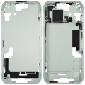 Mid-Frame Housing With Power And Volume Button Compatible For iPhone 15 (US Version) (Used OEM Pull: Grade A) (Green)