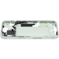 Mid-Frame Housing With Power And Volume Button Compatible For iPhone 15 (US Version) (Used OEM Pull: Grade A) (Green)