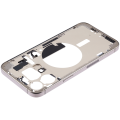Mid-Frame Housing With Power And Volume Button Compatible For iPhone 15 Pro Max (US Version) (Used OEM Pull: Grade A) (Natural Titanium)