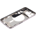 Mid-Frame Housing With Power And Volume Button Compatible For iPhone 15 Pro Max (US Version) (Used OEM Pull: Grade A) (Natural Titanium)