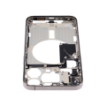 Mid-Frame Housing With Power And Volume Button Compatible For iPhone 15 Pro Max (US Version) (Used OEM Pull: Grade A) (Natural Titanium)
