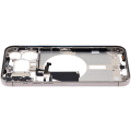 Mid-Frame Housing With Power And Volume Button Compatible For iPhone 15 Pro Max (US Version) (Used OEM Pull: Grade A) (Natural Titanium)