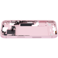 Mid-Frame Housing With Power And Volume Button Compatible For iPhone 15 (US Version) (Used OEM Pull: Grade A) (Pink)