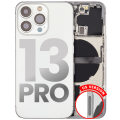 Back Housing W/ Small Components Pre-Installed Compatible For iPhone 13 Pro (US Version) (Used OEM Pull: Grade C) (Silver)