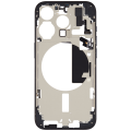 Mid-Frame Housing With Power And Volume Button Compatible For iPhone 15 Pro (US Version) (Used OEM Pull: Grade A) (Blue Titanium)