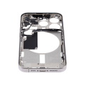 Mid-Frame Housing With Power And Volume Button Compatible For iPhone 15 Pro (US Version) (Used OEM Pull: Grade A) (Natural Titanium)