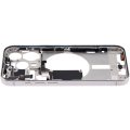 Mid-Frame Housing With Power And Volume Button Compatible For iPhone 15 Pro (US Version) (Used OEM Pull: Grade A) (Natural Titanium)