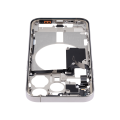 Mid-Frame Housing With Power And Volume Button Compatible For iPhone 15 Pro (US Version) (Used OEM Pull: Grade A) (Natural Titanium)