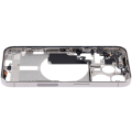 Mid-Frame Housing With Power And Volume Button Compatible For iPhone 15 Pro (US Version) (Used OEM Pull: Grade A) (Natural Titanium)