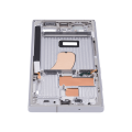 Mid-Frame Housing Compatible For Samsung Galaxy S23 Ultra 5G (US & International Version) (Sky Blue / Lime)