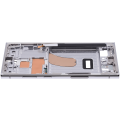 Mid-Frame Housing Compatible For Samsung Galaxy S23 Ultra 5G (US & International Version) (Sky Blue / Lime)