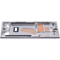 Mid-Frame Housing Compatible For Samsung Galaxy S23 Ultra 5G (US & International Version) (Sky Blue / Lime)