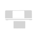 4in1 (Top, Bottom, Keyboard, Trackpad) Skin Compatible For MacBookPro 13"(A2251 / Mid 2020) (Silver)