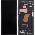 OLED Assembly With Frame Compatible For Samsung Galaxy S23 Ultra (US & International) (Aftermarket Plus) (Phantom Black)