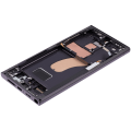 OLED Assembly With Frame Compatible For Samsung Galaxy S23 Ultra (US & International) (Aftermarket Plus) (Phantom Black)