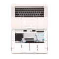 Top Case With Keyboard Compatible For MacBook Pro 15" W/ Touch Bar (A1707 / Late 2016 / Mid 2017) (US Keyboard) (Used OEM Pull: Grade B/C) (Silver)