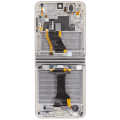 Inner OLED Assembly With Frame For Samsung Galaxy Z Flip 5 5G (US & International) (Refurbished) (Cream)