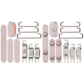 Hard Buttons (Power / Volume / Switch) Compatible For iPhone 15 / 15 Plus (Pink)