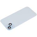 Back Glass With Steel Plate With Wireless NFC Charging MagSafe Magnet & Flashlight Flex Compatible For iPhone 15 Plus (No Logo) (Blue)