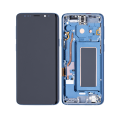 OLED Assembly With Frame Compatible For Samsung Galaxy S9 (Used OEM Pull: Grade B/C) (Coral Blue)