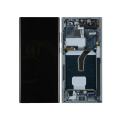 OLED Assembly With Frame Compatible For Samsung Galaxy S22 Ultra 5G (Blemish: Grade B) (Graphite)