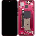 OLED Assembly With Frame Compatible For Motorola Moto Edge 40 (XT2303-3 / 2023) (Refurbished) (Viva Magenta)